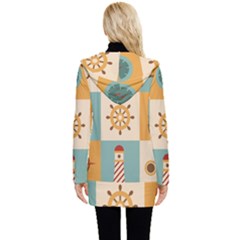 Button Up Hooded Coat  