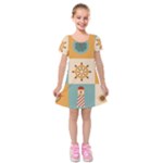 Nautical Elements Collection Kids  Short Sleeve Velvet Dress