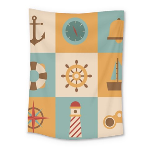 Nautical Elements Collection Medium Tapestry from ArtsNow.com