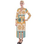 Nautical Elements Collection Velvet Maxi Wrap Dress