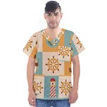 Nautical Elements Collection Men s V-Neck Scrub Top