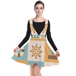 Nautical Elements Collection Plunge Pinafore Dress