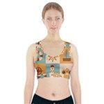 Nautical Elements Collection Sports Bra With Pocket