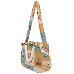 Rope Handles Shoulder Strap Bag 