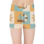 Nautical Elements Collection Kids  Sports Shorts
