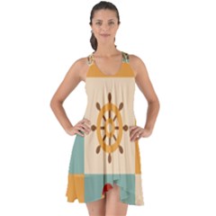 Show Some Back Chiffon Dress 