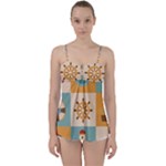 Nautical Elements Collection Babydoll Tankini Top