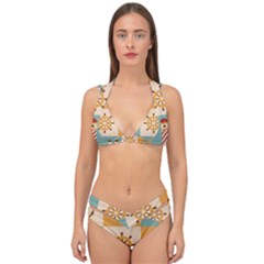 Double Strap Halter Bikini Set 