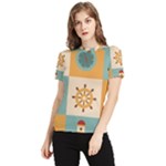 Nautical Elements Collection Women s Short Sleeve Rash Guard