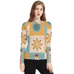Nautical Elements Collection Women s Long Sleeve Rash Guard