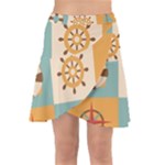Nautical Elements Collection Wrap Front Skirt