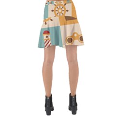 Wrap Front Skirt 