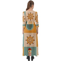 Button Up Boho Maxi Dress 
