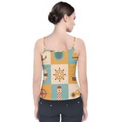 Velvet Spaghetti Strap Top 