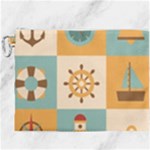 Nautical Elements Collection Canvas Cosmetic Bag (XXXL)