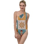 Nautical Elements Collection To One Side Swimsuit