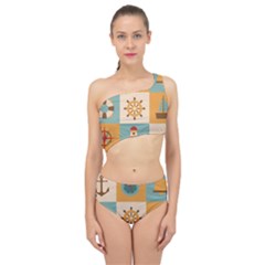 Spliced Up Two Piece Swimsuit 