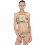 Nautical Elements Collection Halter Bikini Set