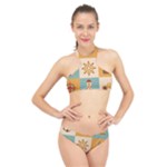 Nautical Elements Collection High Neck Bikini Set