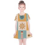 Nautical Elements Collection Kids  Simple Cotton Dress