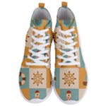 Nautical Elements Collection Men s Lightweight High Top Sneakers