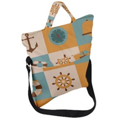 Fold Over Handle Tote Bag 