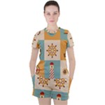 Nautical Elements Collection Women s T-Shirt and Shorts Set