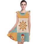 Nautical Elements Collection Tie Up Tunic Dress