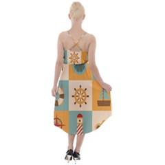 High-Low Halter Chiffon Dress  