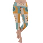 Nautical Elements Collection Lightweight Velour Capri Yoga Leggings