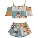 Nautical Elements Collection Kids  Off Shoulder Skirt Bikini