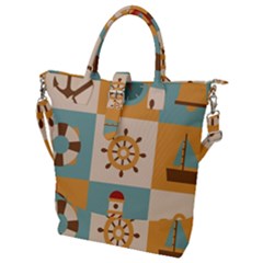 Buckle Top Tote Bag 