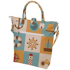 Buckle Top Tote Bag 
