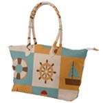 Nautical Elements Collection Canvas Shoulder Bag