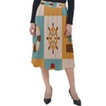Nautical Elements Collection Classic Velour Midi Skirt 