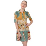 Nautical Elements Collection Belted Shirt Dress