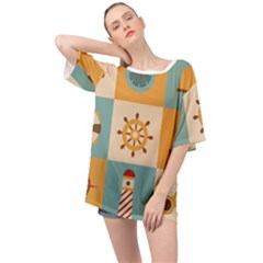 Oversized Chiffon Top 