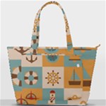 Nautical Elements Collection Back Pocket Shoulder Bag 