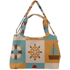 Double Compartment Shoulder Bag 