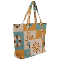 Zip Up Canvas Bag 