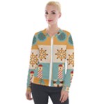 Nautical Elements Collection Velvet Zip Up Jacket