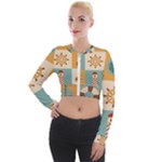 Nautical Elements Collection Long Sleeve Cropped Velvet Jacket