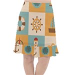 Nautical Elements Collection Fishtail Chiffon Skirt