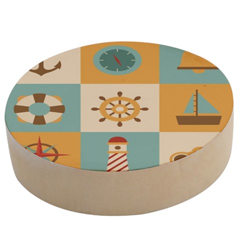 Nautical Elements Collection Wooden Bottle Opener (Round) from ArtsNow.com