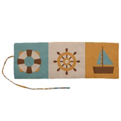 Nautical Elements Collection Roll Up Canvas Pencil Holder (M) from ArtsNow.com