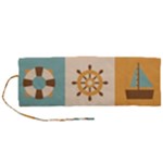 Nautical Elements Collection Roll Up Canvas Pencil Holder (M)