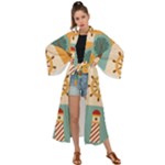 Nautical Elements Collection Maxi Kimono