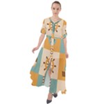 Nautical Elements Collection Waist Tie Boho Maxi Dress