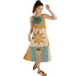Nautical Elements Collection Summer Maxi Dress