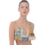 Nautical Elements Collection Frill Bikini Top